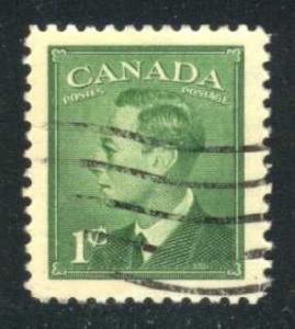 Canada #284 King George VI, used (0.25)