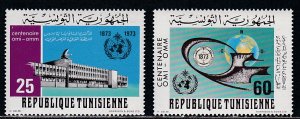 Tunisia # 620-621, International Meteorological Year, Mint NH,