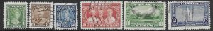 Canada 211-16   1935  set 6   fvf used