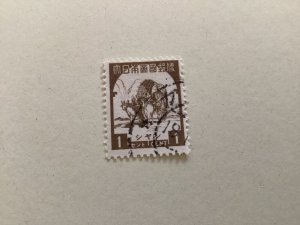 Japanese occupation  Burma 1943 one cent brown used stamp A4240