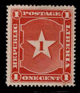 LIBERIA Scott 33 MH* from 1892-96 set