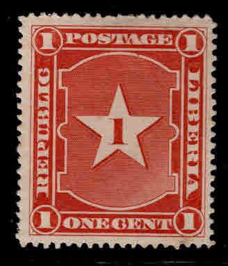 LIBERIA Scott 33 MH* from 1892-96 set