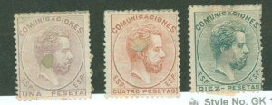 Spain #187-189 Used