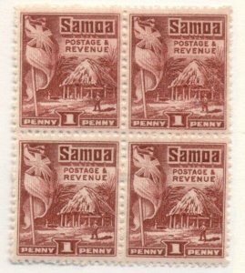 SAMOA #143 Mint Never Hinged, Block of 4, Scott $52.00