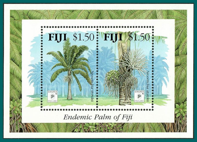 Fiji 1994 Endemic Palm, Singpex MS, MNH  #712,SGMS899