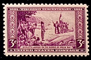 US #739 MINT OG NH XF/Superb