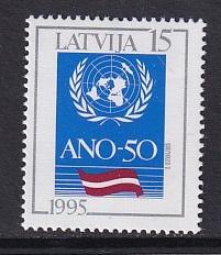 Latvia   #393   MNH  1995  UN   50th anniversary