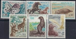 Monaco 760-65 MNH 1970 Animals (102)(ad1506)