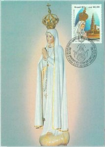 86509 - BRAZIL - postal history - MAXIMUM CARD - RELIGION Madonna 1987-