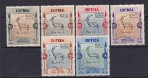 Eritrea Scott 175-180 1934 Grant's Gazelle 2nd Colonial Arts, VF, MNH. S...