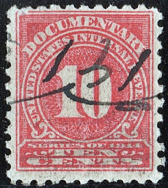 R212 10¢ Documentary Stamp (1914) Used