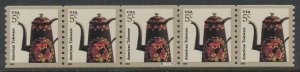 USA Scott# 3612 MNH Plate Number Coil - strip of 5 - 2002 Issue