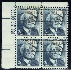 1967 2c PROMINENT AMERICANS ZIP bk f/ OGALLALA NE (1280-804) precancel. OGNH
