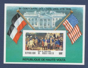 BURKINA FASO - Scott C244 - MNH S/S - US Bicentennial, Flags - 1976 ---c