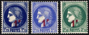 Scott #397-9 MNH