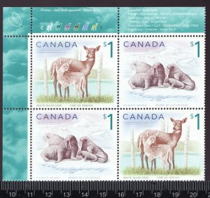 1998 Canada Sc #1689a ULpb - White-tailed Deer & Atlantic Walrus - MNH Cv$10