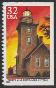 SC# 2973 - (32c) - Great Lakes Lighthouses Thirty Mile Point - MNH single