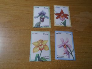 Ghana  #  2264-67  MNH   Flowers