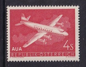 Austria  #632  MNH   1958  plane