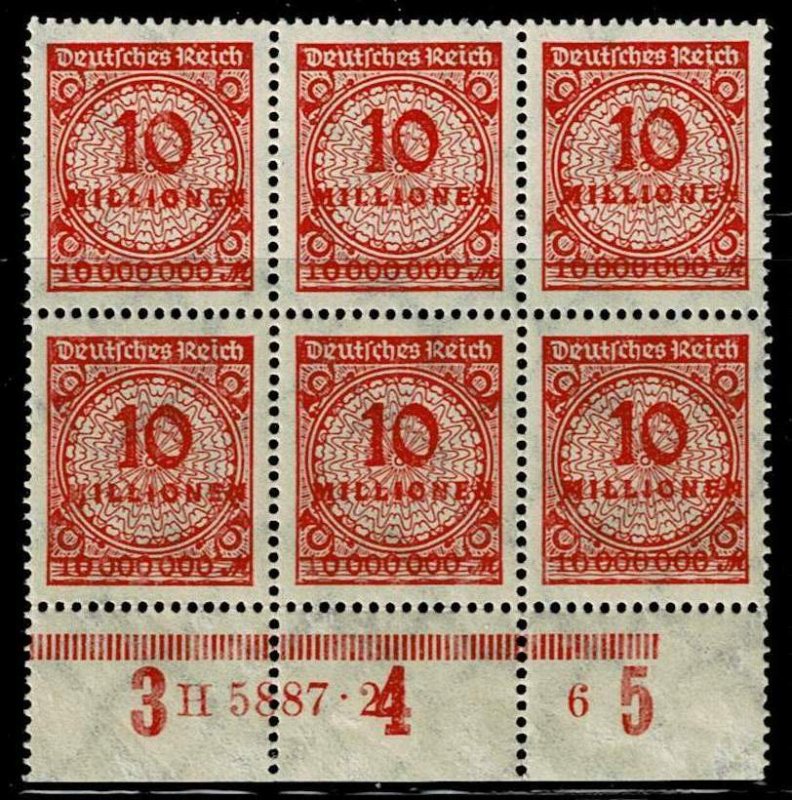 Germany 1923, Sc.#286 MNH, Plate Print with HAN 5887 23