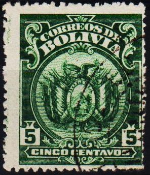 Bolivia. 1919 5c S.G.151 Fine Used