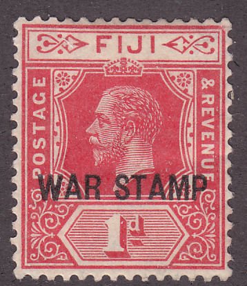 Fiji MR2 War Tax Stamp 1916