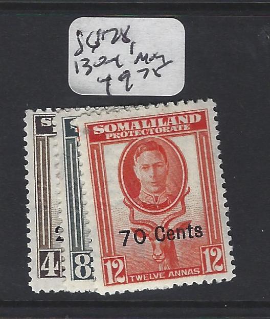 SOMALILAND  (P2405B) KGVI   SG 128, 130-1   MOG