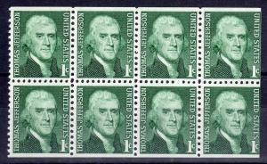 USA 1278b - Mint-NH - Thomas Jefferson - Blk / 8