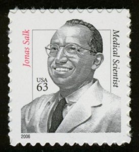 #3428 63c Jonas Salk, Mint **ANY 5=FREE SHIPPING**