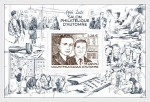 Stamps of France 2021 - 75 Years Autumn Philatelic Fair - Miniature Sheet.