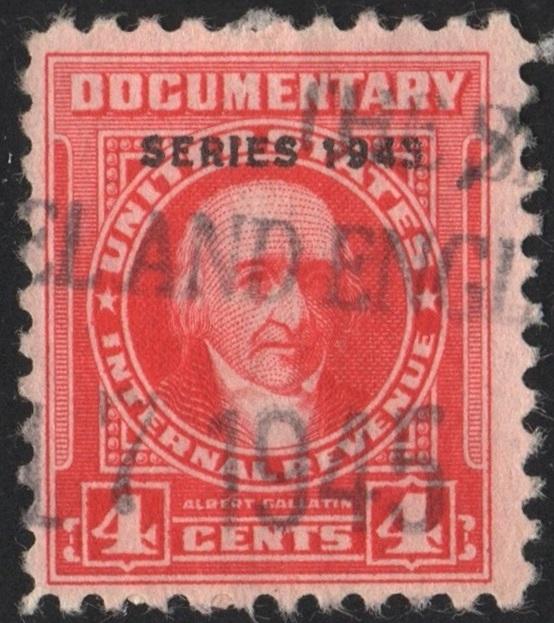 R364 4¢ Revenue: Documentary (1943) Used