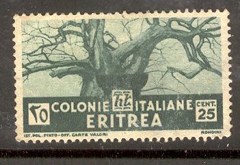 ERITREA 162 NO GUM  BAOBAB TREE 1934