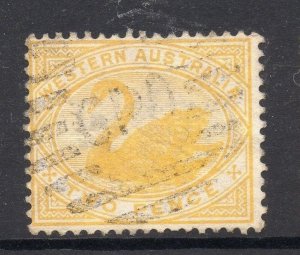 Western Australia Early Swan Type GPO Postmark Fine Used 2d. 064227