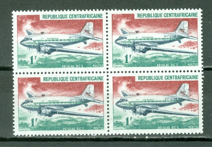 CENTRAL AFRICAN REP. AVIATION #93...BLK...MNH...$1.40