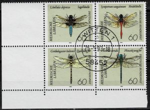 Germany 1991,Sc.#1674a used, Dragonflies