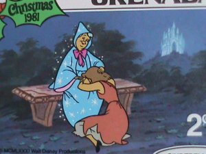 ​DISNEY-GRENADA STAMP-1981-  DISNEY CARTOON- CINDERELLA MINT SET VERY FINE