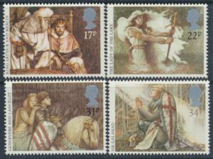 GB SG 1294 - 1297  SC# 1115-1118 Mint Never Hinged - Arthurian Legends