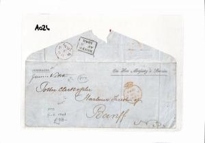 AO26 1849 GB London Official Cover Admirality. PTO