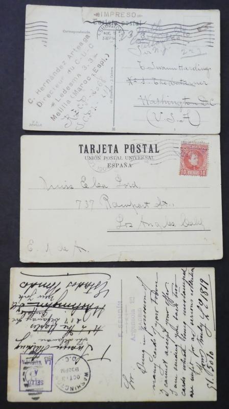 EDW1949SELL : SPAIN Interesting group of 13 covers or Post Cards.