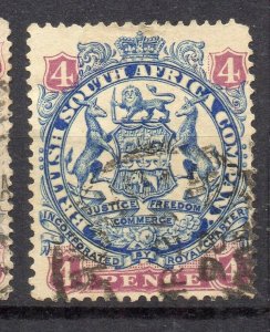 British South Africa Company 1896-97 Issue Fine Used 4d. NW-117371
