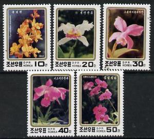 North Korea 1993 Orchids perf set of 5 unmounted mint, SG...