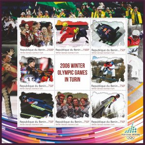 Stamps. Olympic games Torino 2006 2019 year 1 sheet perforated