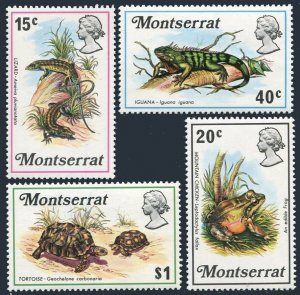 Montserrat 278-281,MNH.Michel 277-280. Lizard,Frog,Iguana,Tortoise.1972.
