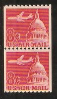 #C65 Capitol Airmail Coil Single or Pair Mint NH-not tagged