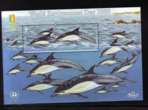 Jersey Sc 957a 2000 dolphins stamp sheet mint NH Stamp Expo