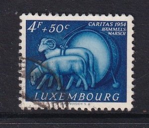 Luxembourg   #B184  used 1954 Caritas 4fr