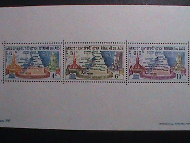 ​LAOS-1964 SC# 91a UNESCO- WORLD CAMPAIGN-SAVE HISTORIC MONUMENTS  MNH S/S