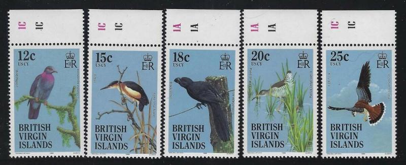 Virgin Islands 1985 Native Birds set Sc# 490-508 NH