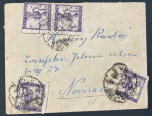 1926 Novi Sad Serbia Cover Locally Used