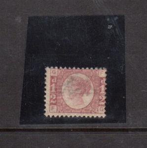 Great Britain #58 Mint Fine Original Gum Hinged Plate #1